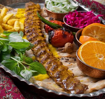 Kebab kobideh (shishkebab), gott och populärt